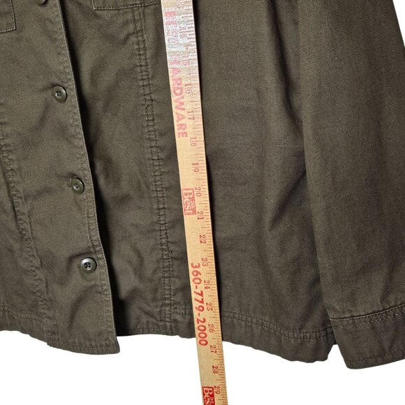 Rue21 Olive Green Embroidered Military Jacket Size L "We Run‎ The World" Womens - Picture 5 of 9